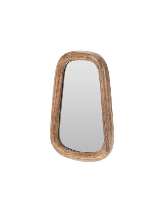 Koopman Wall Mirror with Brown Wooden Frame 1pcs