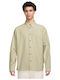 Club Oversized Oxford Риза Дълъг Ръкав в Прекалено Голяма Линия Бежов