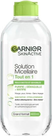 Garnier Micellaire Мицеларна Вода Премахване на грим за Контрол на омазняването 400мл