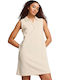 Summer Mini Athletic Sleeveless Beige Dress