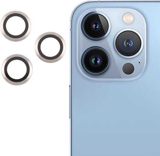 Rear Cover Camera Protection Membrane Silver for the iPhone 13 Pro Max, iPhone 13 Pro