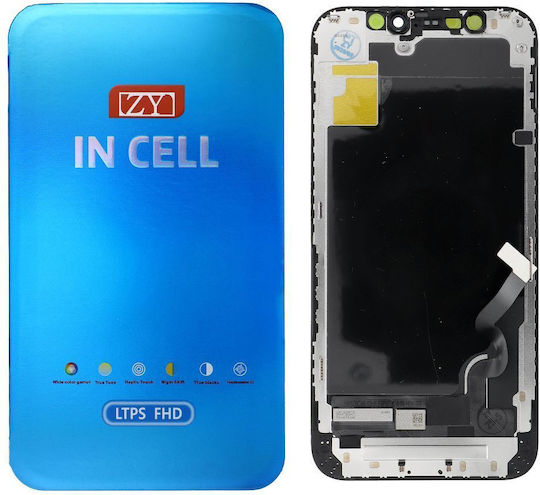 Οθόνη με Μηχανισμό Αφής για iPhone 12 Mini (Μαύρο)