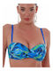 Strapless Bikini Top C Cup Μπλε