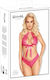 Kissable Rosa Spitze 2-Teile-Set Satin Schleife L XL
