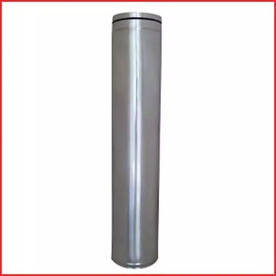 Inox Single Wall Chimney Pipe Diameter 200mm 1m
