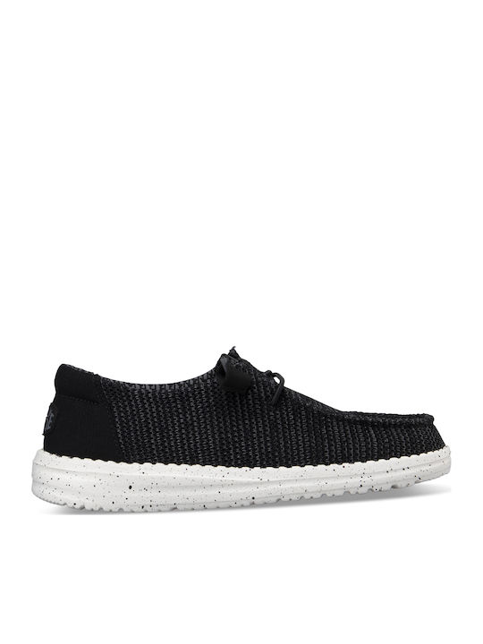 Hey Dude Wendy Women's Loafers in Black Color