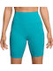 Dri-Fit One Schulung Frauen Fahrrad Leggings Hochgeschnitten Türkis