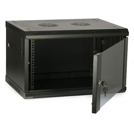 At Graphix Cu picioare Cabină Rack 6U 60x45cm Negru AT-6U-WALL-45