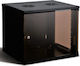 Eucom 19'' Wall Mounted Rack Cabinet 6U 54x45x31cm