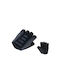 Author Half Finger Cycling Gloves Adults with Gel Black