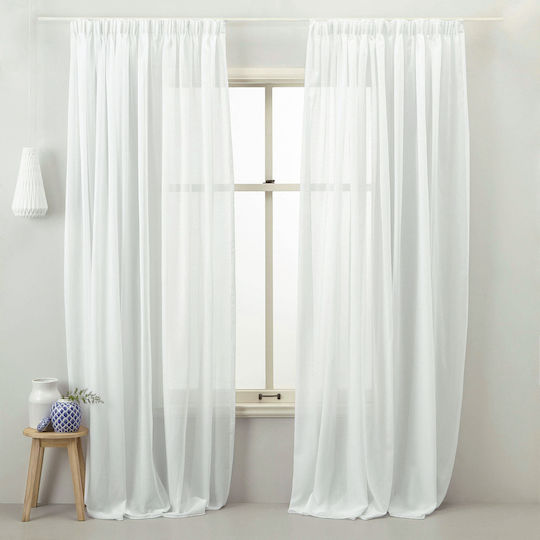 Saray Home Curtains With White Pencil Pleat 140x280cm Saray Home Curtains With White Pencil Pleat 140x280cm