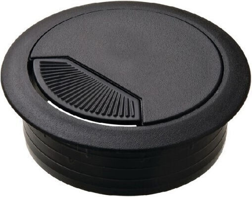 Desk Grommet Round Hafele Φ-80mm Plastic Black 223-5123917#80