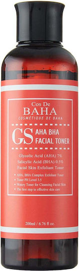 Cos De Baha Gesichtswasser Toning mit AHA & BHA 200ml