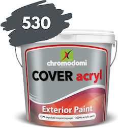Χρωμοδομή Cover Acryl Πλαστικό Χρώμα για Εξωτερική Χρήση Γκρι-σκουρο-530 10lt Χρωμοδομή Cover Acryl Πλαστικό Χρώμα για Εξωτερική Χρήση Γκρι-σκουρο-530 10lt