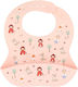 Tutete Waterproof Bib Silicone with Pocket Little Red for 6 m+