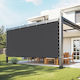 Vevor Rechteckiges Sonnensegel Schwarz 3,048 m 140 g/m²