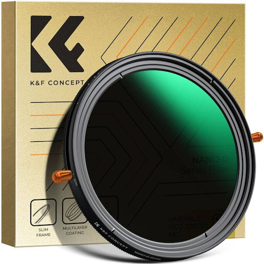 2-in-1 Objektivfilter K&f Concept Nd2-nd32 CPL 2 Objektivfilter Nano-Dazzle-Serie