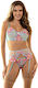 Subblime 957643 Flower Embroidered Bra Garter Belt Set Pink