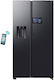 Samsung Side-by-Side Refrigerator 621lt Total NoFrost H178.4xW91.2xD72.6cm Black RS90F64EDFEF