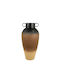 Zen Collection Metallic Floor Vase Black Brown Beige Antique Φ35.5x76cm 51537