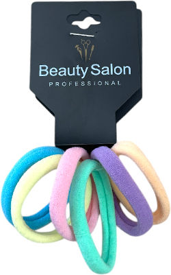 Beauty Salon Λάστιχακια Μαλλιών Πολύχρωμα Σετ 6τμχ