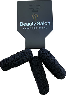 Beauty Salon Haargummis Schwarz Set 3 Stück