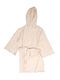 Anna Riska Bathrobe with Hood Ivory