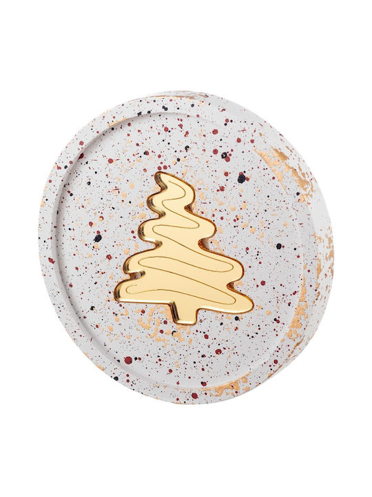 Decorative Christmas Coaster Ceramic L10xW10xD1...