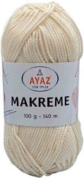 Yarn Bags Ayaz Makreme 1300 Ecru 100gr Yarn Bags Ayaz Makreme 1300 Ecru 100gr