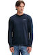 Long Sleeve Blue Blouse
