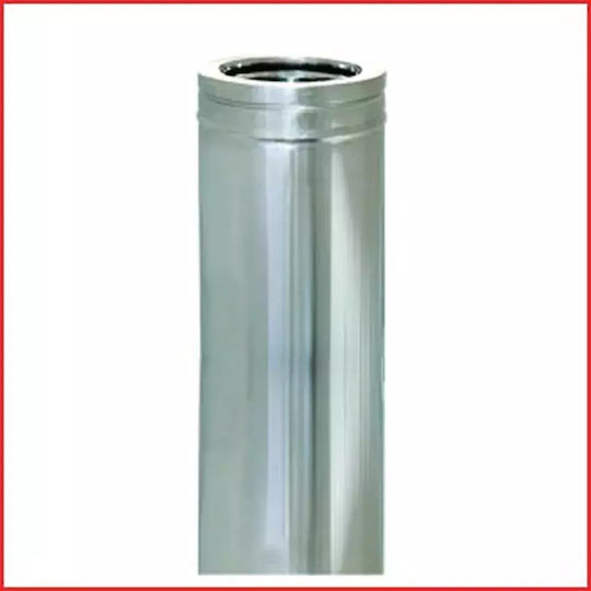 Stainless Steel Inox Double Wall Chimney Pipe Ø250-300 1m