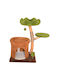Animal Kratzbaum Katzenbäume Grün 50x40x80cm
