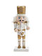 Drums Christmas Nutcracker White Height 15cm