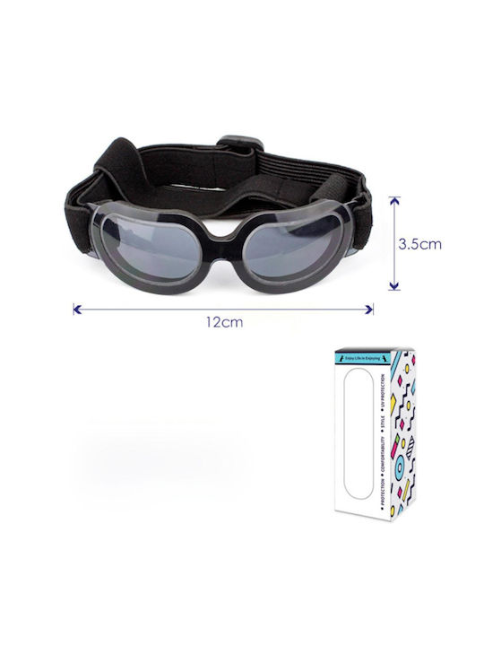Pet Sunglasses UV Protection 12x3.5cm Black 12x...