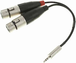 Jack To 2 Xlr Female Pro Snake Adapter Cable Kff 2002