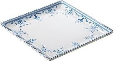 Leone Farfurie joasă Pătrat din Melamină Alb 17x17cm