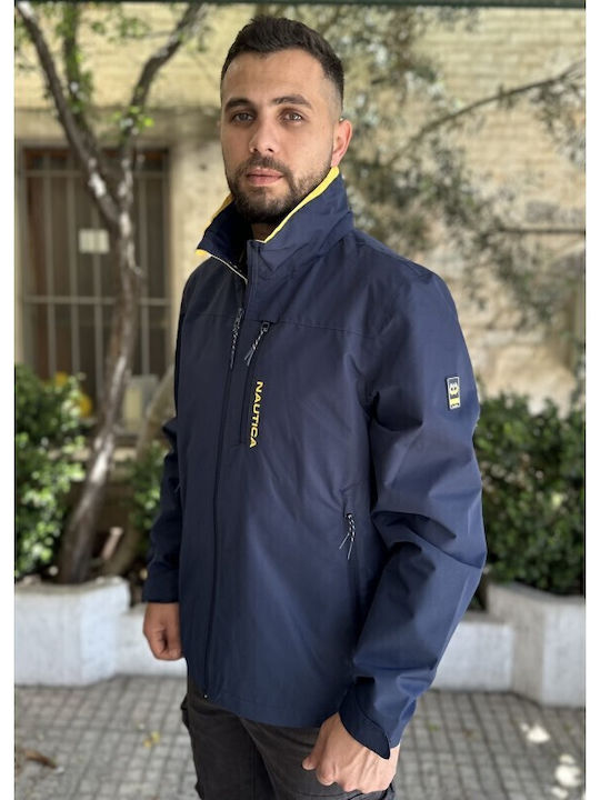 Windbreaker Jacket Navy Blue Nautica Jacket Bomber Jacket Men