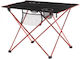 Hachette Τραπέζι Αλουμινίου για Camping Πτυσσόμενο 56x40x41cm Μαύρο