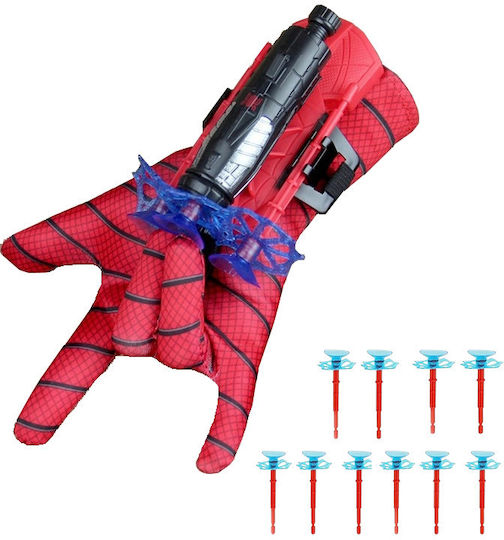 Spiderman Carnival Gloves Red made of Plastic 1pcs
