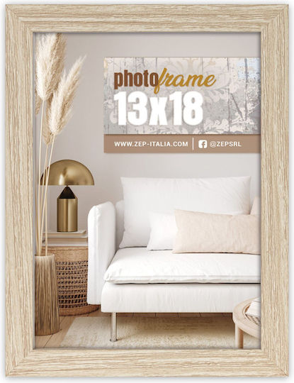 ZEP Photo Frame With Beige Wooden Frame 13x18 ZEP Photo Frame With Beige Wooden Frame 13x18