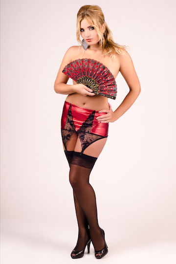 Jartieră Roșie Neagră M/1050 By Andalea Lingerie