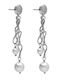 Victoria Cruz Earrings made of Silver with Pearls