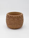 Planter Concrete Brown 16x16x13cm.