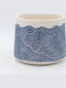 Planter Concrete Blue 15x15x13cm.