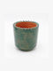 Planter Ceramic Green 14x14x13.5cm.