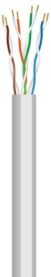 Eurolamp U/UTP Cat.5 (100Mbps) Καλώδιο Δικτύου Ethernet 305m Γκρι