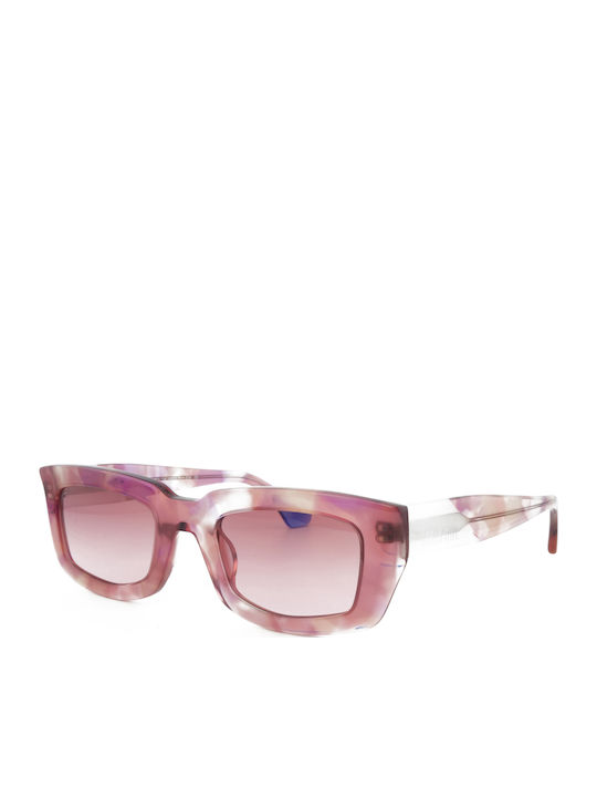 Urban Owl Women's Sunglasses with Pink Plastic Frame and Pink Lens LAVINE-C3