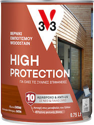 V33 High Protection Woodstain Пропитка Сатен 750мл
