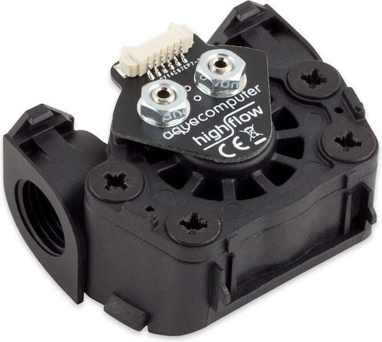 Aqua Computer High Flow Lt Flow Sensor 2x G1/4 Black