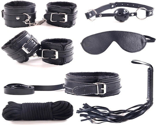 Guilty Toys BDSM Kit σε Μαύρο Χρώμα 7τμχ